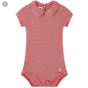 Petit Bateau Peter Pan Collar Bodysuit